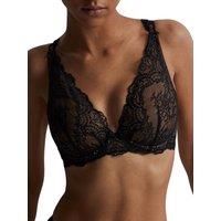 Aubade Women's Danse Des Sens Triangle Plunge Bra in Black | Size: 34C