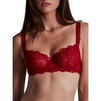 Aubade Women's Danse Des Sens Half Cup Bra in Red | Size: 36C
