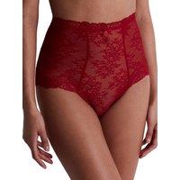 Aubade Women's Danse Des Sens High Waist Brief in Red | Size: 10
