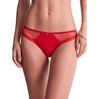 Aubade Women's Sheer Emotion Brazilian in Red | Size: 14