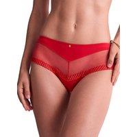 Aubade Women's Sheer Emotion Cheeky Short in Red | Size: 14