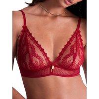 Aubade Women's Mystery Of Love Triangle Bralette in Red | Size: 10
