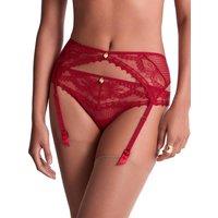 Aubade Women's Mystery Of Love Suspender Belt in Red | Size: 10