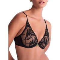 Aubade Women's Sweet Euphoria Triangle Plunge Bra in Black | Size: 36B