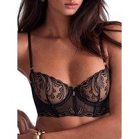 Aubade Women's Cosmic Romance Bustier in Black | Size: 34B