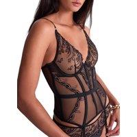 Aubade Women's Cosmic Romance Guepiere in Black | Size: 36B