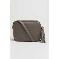 Betsy & Floss Women's "Verona' Crossbody Tassel Bag in Dark Grey