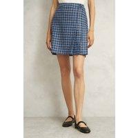 Hobbs London Women's Molly Kilt Skirt in Mid Blue | Size: 12