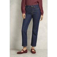 Hobbs London Women's Shea Straight Leg Jean in Dark Navy | Size: 14