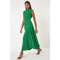 Roman Women's Fit & Flare Midi Dress in Green | Size: 16