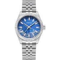 Bertha Women's Marina Mother-Of-Pearl Bracelet Watch in Blue