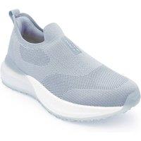 RedTape Men's Adaptive-Knit Lifestyle Slip-Ons in Light Blue | Size: 8