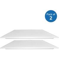 ENER-J 595x595 LED Backlit Panel with UGR 19, 100 Lm/W, No Flicker CE driver, 3 Years Warranty. 2 pcs pack, 4000K in White