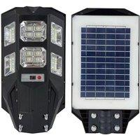 ENER-J 70W Solar Streetlights 6500K with 6V 8W Solar Panel & 6000 mAh Battery & Remote in White