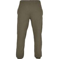 Build Your Brand Men's Basic Jogging Bottoms in Olive | Size: Small