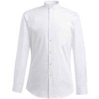 Brook Taverner Men's Volterra Grandad Collar Formal Shirt in White | Size: 16.5 in