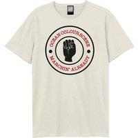 Amplified Men's Marchin Ocean Colour Scene T-Shirt in Off-White | Size: XS