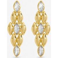 Jon Richard Women's Gold Plated & Crystal Earrings
