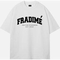 FRADIME Varsity 2.0 275GSM T-Shirt in White | Size: Small