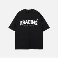 FRADIME Varsity 2.0 275GSM T-Shirt in Black | Size: XS
