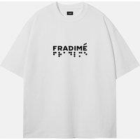 FRADIME Braille 275GSM T-shirt in White | Size: Small