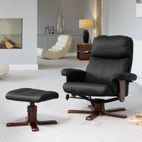 Artemis Home Woodacre Swivel Recliner in Black
