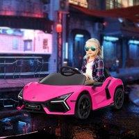 AIYAPLAY Lamborghini Revuelto Licensed Ride On Car, with Suspension in Pink