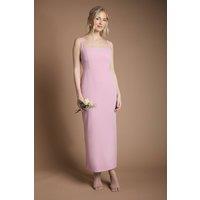 Coast Women's Sleeveless Square Neck Bow Back Midaxi Bridesmaid Dress in Antique Rose | Size: 12