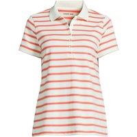 Lands' End Women's Plus Short Sleeve Supima Polo Shirt in Coral | Size: 24-26