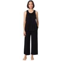 DKNY Women's Crew tank & crop pant pyjama sleep set in black | Size: Medium