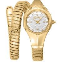 Just Cavalli Women's Amalfi Quartz Silver Dial Watch in Gold