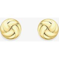 T.H.Baker Women's 9ct Gold Round Button Stud Earrings 120125127469