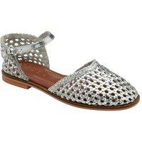 Ravel Women's 'Kelk' Leather Flat Sandals in Silver | Size: 7