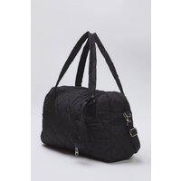 WOVCOR Women's Quilted Nylon Tote Bag with Detachable Purse in Black