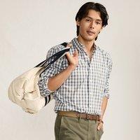 Lands' End Men's Buttondown Ultimate Shirt, Tailored Fit in Olive | Size: Medium