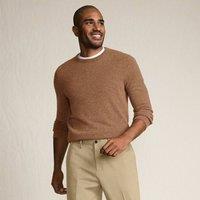 Lands' End Men's Crew Neck Cashmere Jumper in Light Brown | Size: 2XL