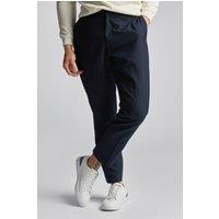 Limehaus Men's Pleated Trousers in Navy | Size: 40R