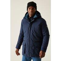 Regatta Men's Rhodo Hooded Waterproof Breathable Insulated Jacket in Navy | Size: Small