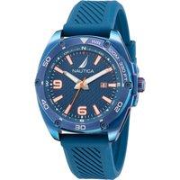 Nautica Men's NAPTCF201 Tin Can Bay 44mm Quartz Watch in Blue