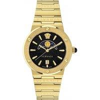 Versace Men's VE7G00323 Greca 38mm Quartz Watch in Gold