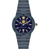 Versace Men's VE7G00423 Greca 38mm Quartz Watch in Blue
