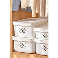 Living and Home Large Snack Desktop Organizer Kitchen Toy Storage Basket in White