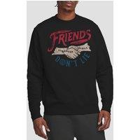 Stranger Things Friends Don'T Lie Sweatshirt, Black | Size: 2XL