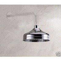 Nes Home Chrome Traditional Brass Shower Head in Silver