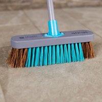 Charles Bentley Lifestyle 12" Bassine & Synthetic Wooden Broom in Grey