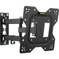 Ross Full Motion TV Wall Mount 23-50" 100x100mm to 200x200mm 30kg in Black