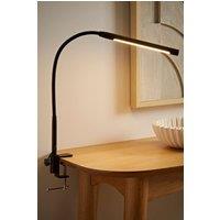 ValueLights Daylight Adjustable Reading Task LED Desk Lamp With Clamp in Black