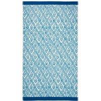 English Heritage 'St John's Trellis Turquoise' Cotton Towel in Turquoise