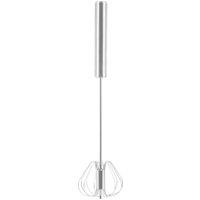 Orsina Innovative Press & Spin Light Gold 26cm Whisk, Durable Stainless Steel Whisk, Effortless Mixing Best Whisk in Silver