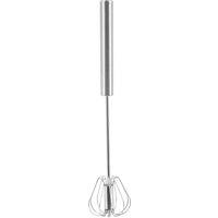 Orsina Durable Press & Spin Silver 30cm Whisk, Innovative Stainless Steel Whisk, Effortless Mixing Best Whisk